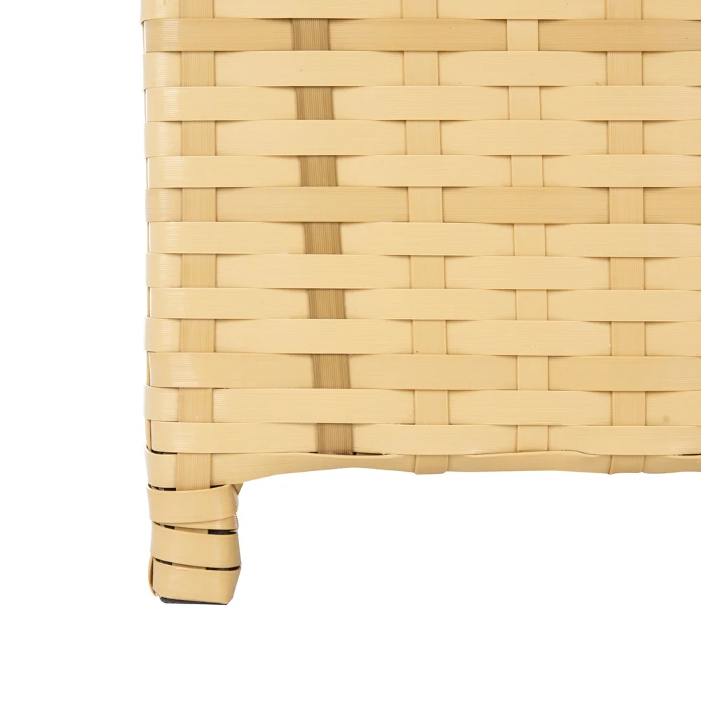 Modern Outdoor Patio Trash Bin Decorative Wicker Steel Wastebasket Geometric Design Waste Can Stylish Garbage Container Home Use
Modern Outdoor Patio Trash Bin Decorative Wicker Steel Wastebasket Geometric Design Waste Can Stylish Garbage Container Home Use