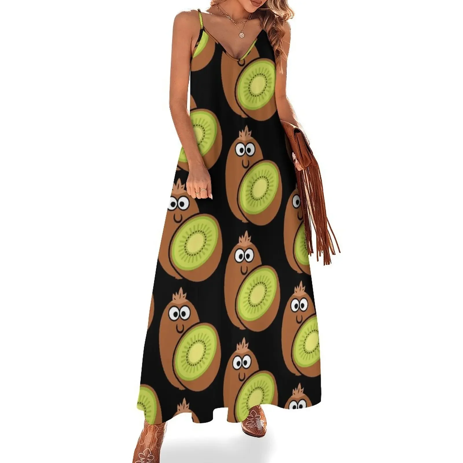 New Zealand Kiwi Fruit Sleeveless Dress Womens dresses Female clothing dresses with long sleeves Summer women's clothing
New Zealand Kiwi Fruit Sleeveless Dress Womens dresses Female clothing dresses with long sleeves Summer women's clothing