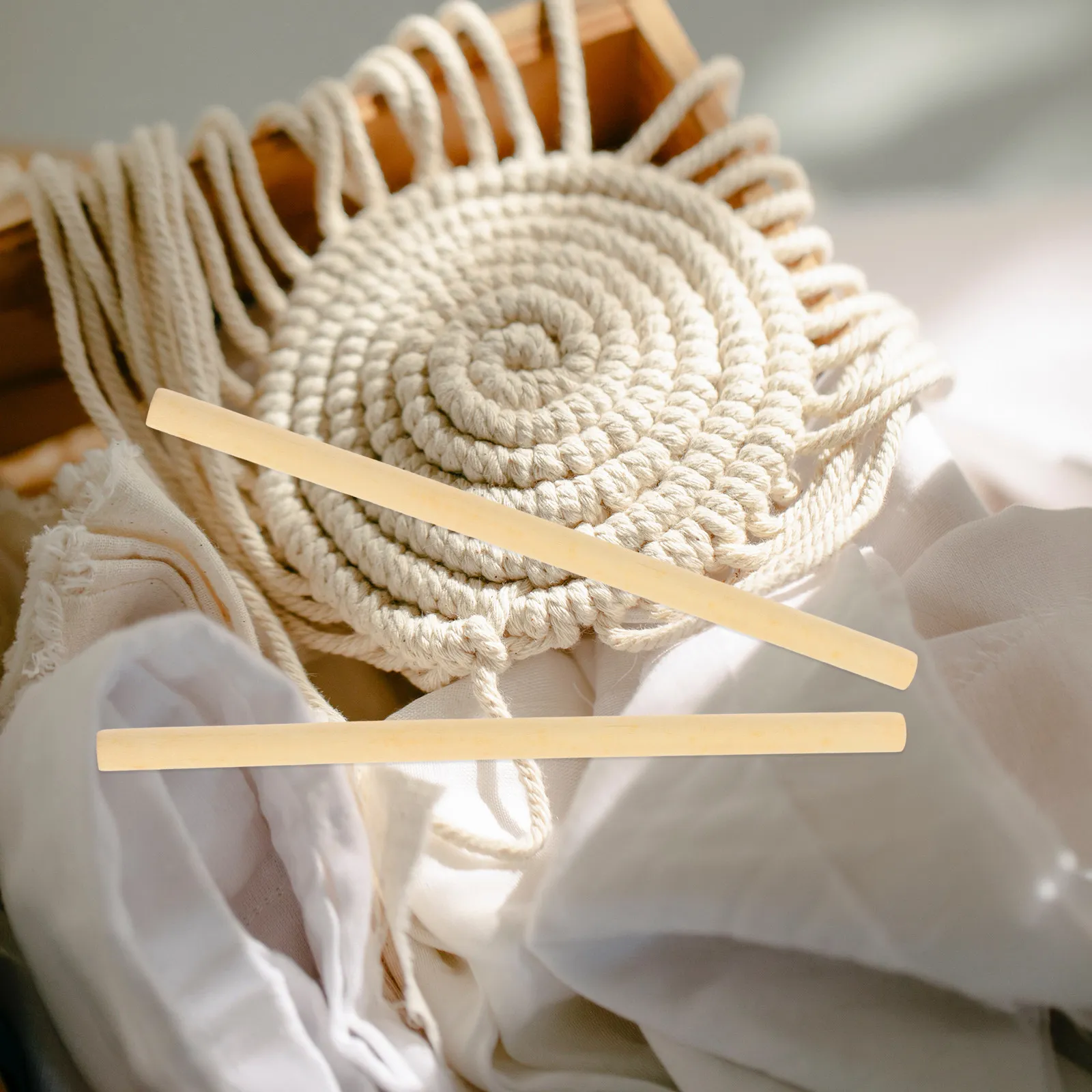 100Pcs Mini Tapestry Wooden Rods Natural Unfinished Round Sticks for DIY Bohemian Wall Hanging Crafts Tapestry Making
100Pcs Mini Tapestry Wooden Rods Natural Unfinished Round Sticks for DIY Bohemian Wall Hanging Crafts Tapestry Making