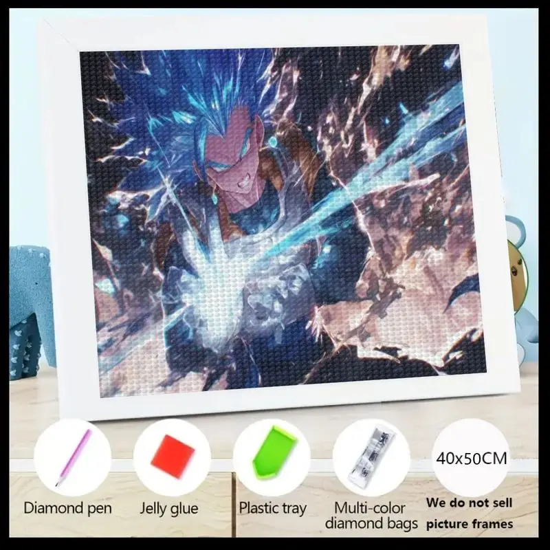 1 шт. 5D DIY Dragon Ball Super Vegito Super Saiyan синий аниме Манга комплект алмазной живописи, полная дрель кристалл горный хрусталь вышивка крестом
1 шт. 5D DIY Dragon Ball Super Vegito Super Saiyan синий аниме Манга комплект алмазной живописи, полная дрель кристалл горный хрусталь вышивка крестом