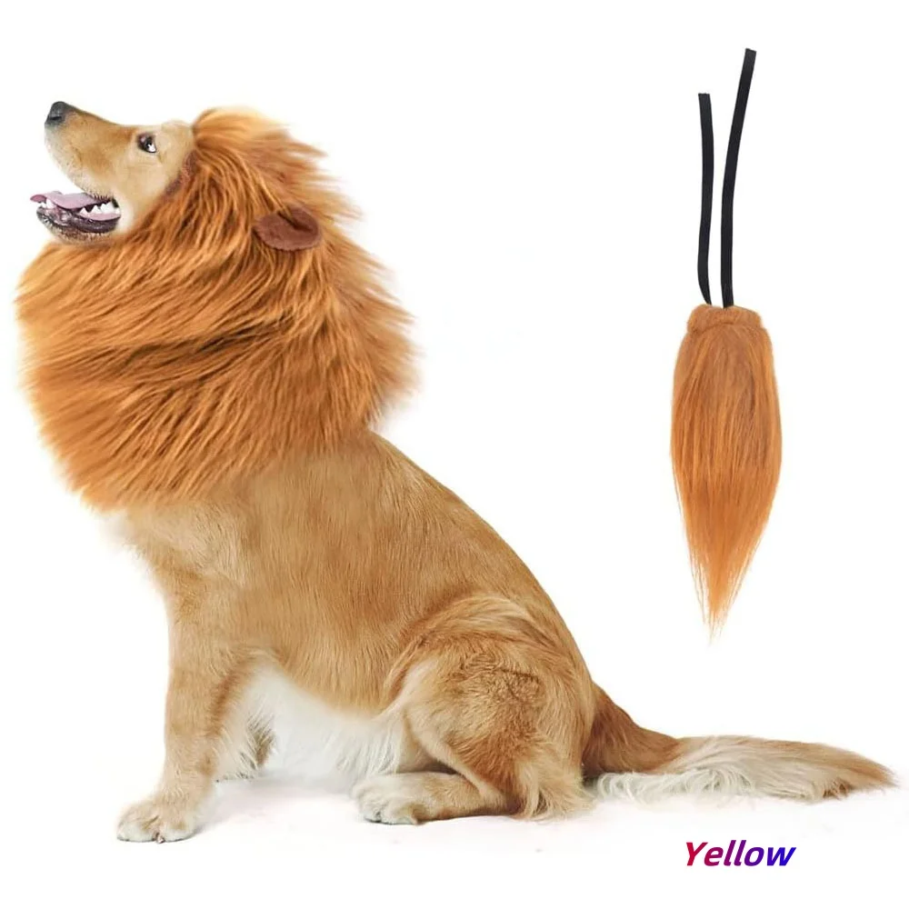 Lion Mane Dog Costume Lion Wig Halloween Costume with Ears and Tail Suitable for Medium to Large Dog
Lion Mane Dog Costume Lion Wig Halloween Costume with Ears and Tail Suitable for Medium to Large Dog