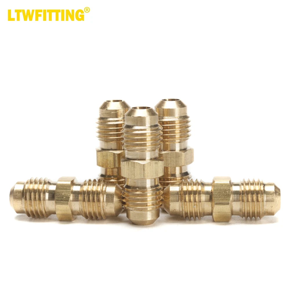 LTWFITTING Brass 1/4" Flare x 1/4" NPT Male Flare Union, Brass Flare Tube Fitting(Pack of 5)
LTWFITTING Brass 1/4" Flare x 1/4" NPT Male Flare Union, Brass Flare Tube Fitting(Pack of 5)