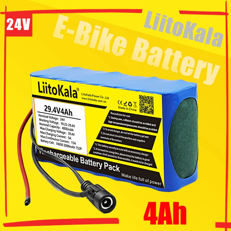 LiitoKala 29.4V4Ah 7S2P High Power 18650 Battery li-ion battery 29.4v 4000mAh electric bicycle moped /electric/li-ion battery
LiitoKala 29.4V4Ah 7S2P High Power 18650 Battery li-ion battery 29.4v 4000mAh electric bicycle moped /electric/li-ion battery