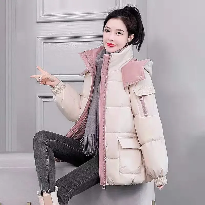 2023 Women's Winter Jacket Streetwear Polyester Zipper Straight Solid Splice Padded Coat Warm Female Parkas Black Women Clothing
2023 Women's Winter Jacket Streetwear Polyester Zipper Straight Solid Splice Padded Coat Warm Female Parkas Black Women Clothing