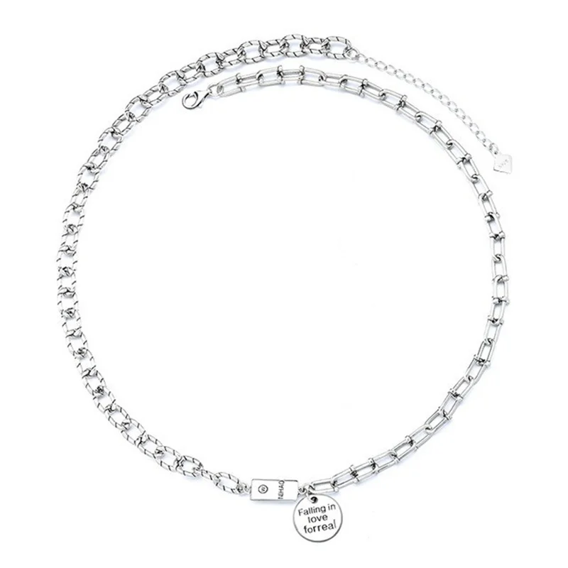 134L ZFSILVER Fashion Silver 925 Trendy Retro Design Fall In Love Horseshoe Chain Necklace Women Wedding Charm Jewelry Match-all
134L ZFSILVER Fashion Silver 925 Trendy Retro Design Fall In Love Horseshoe Chain Necklace Women Wedding Charm Jewelry Match-all