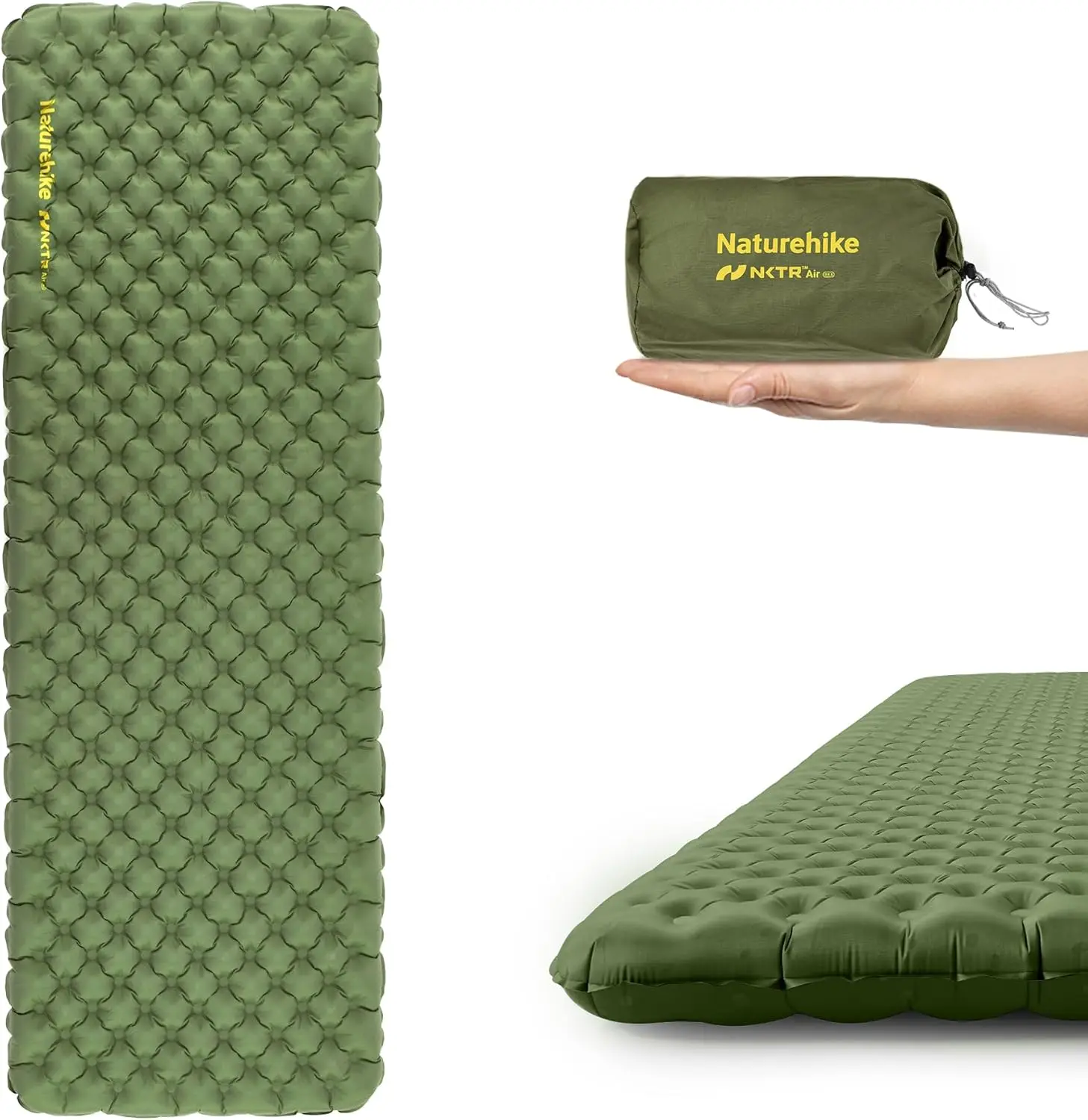 Ultralight Inflatable Sleeping Pad, 4.6R Insulated for Camping Hiking Backpacking, XL Size
Ultralight Inflatable Sleeping Pad, 4.6R Insulated for Camping Hiking Backpacking, XL Size