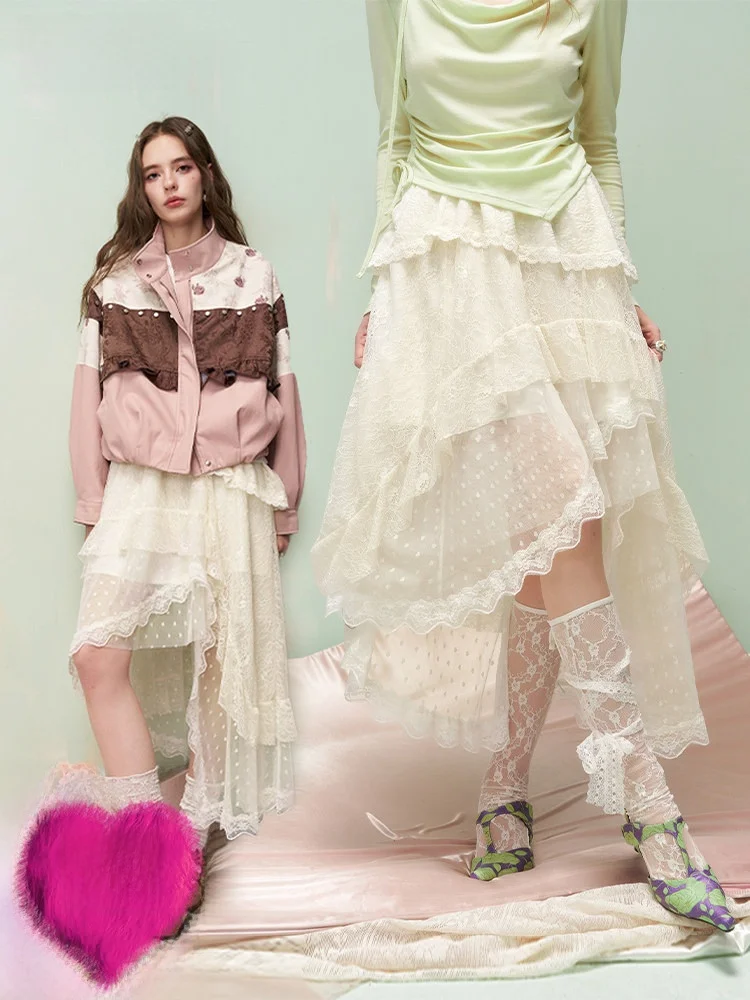 Женская юбка Elfsa Irregular Lace Me: повседневная, свободного кроя, с эластичной талией, для весны и лета, для работы и свиданий
Женская юбка Elfsa Irregular Lace Me: повседневная, свободного кроя, с эластичной талией, для весны и лета, для работы и свиданий