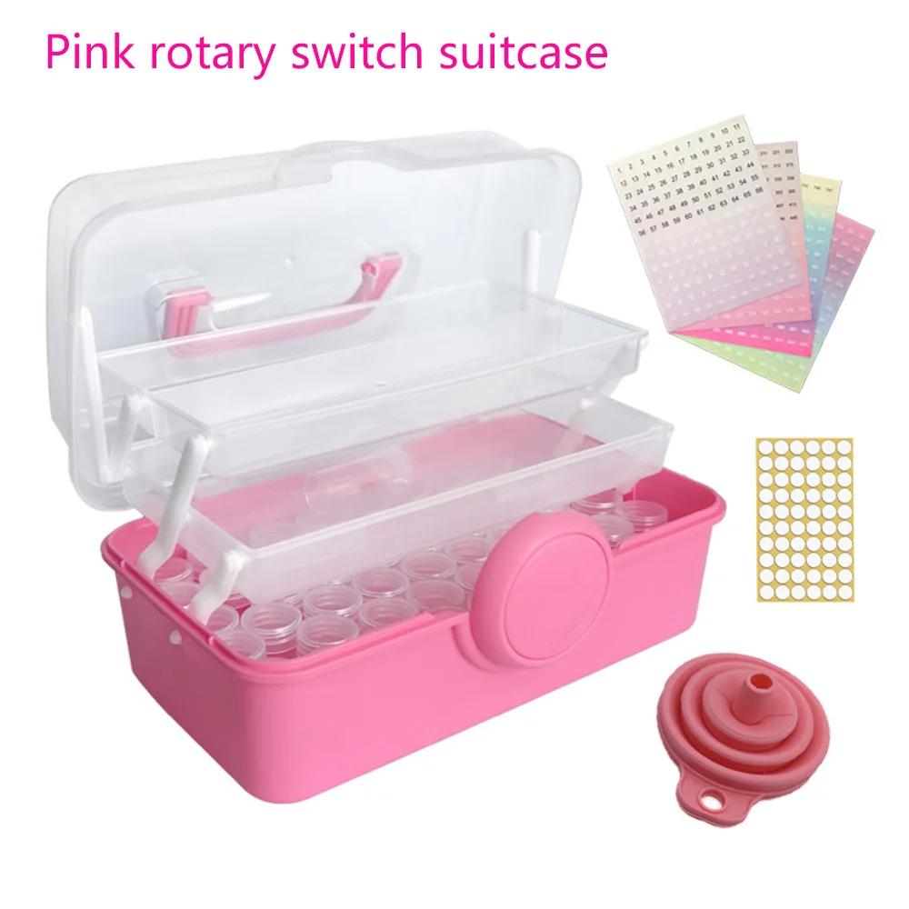 Diamond Art Painting Accessories Tools Embroidery Kits Bead Box Diy Bead Storage Container Tray Plastic Storage Box Suitcase
Diamond Art Painting Accessories Tools Embroidery Kits Bead Box Diy Bead Storage Container Tray Plastic Storage Box Suitcase