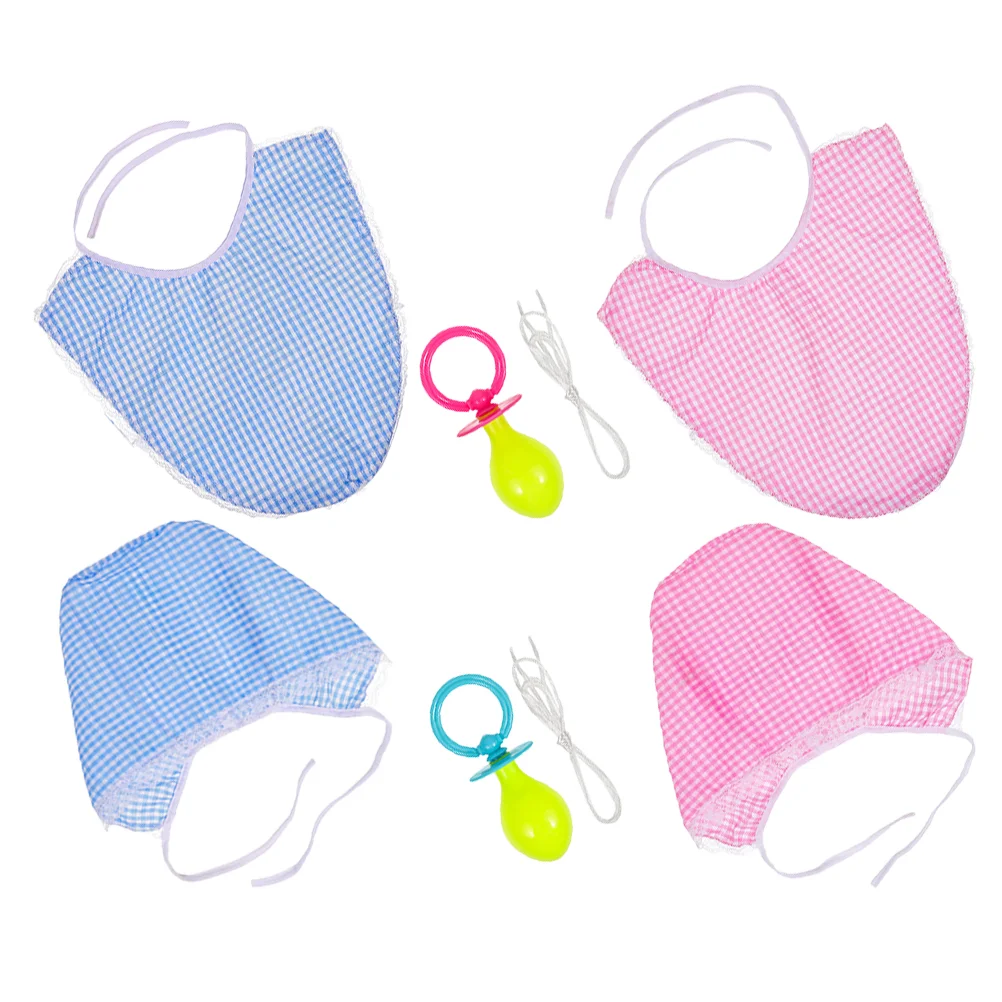 2 Sets Baby Clothes Pacifiers Bib Hat Costume Props Adult Cosplay Fancy Dress Party Accessories Practical Design Lasting
2 Sets Baby Clothes Pacifiers Bib Hat Costume Props Adult Cosplay Fancy Dress Party Accessories Practical Design Lasting