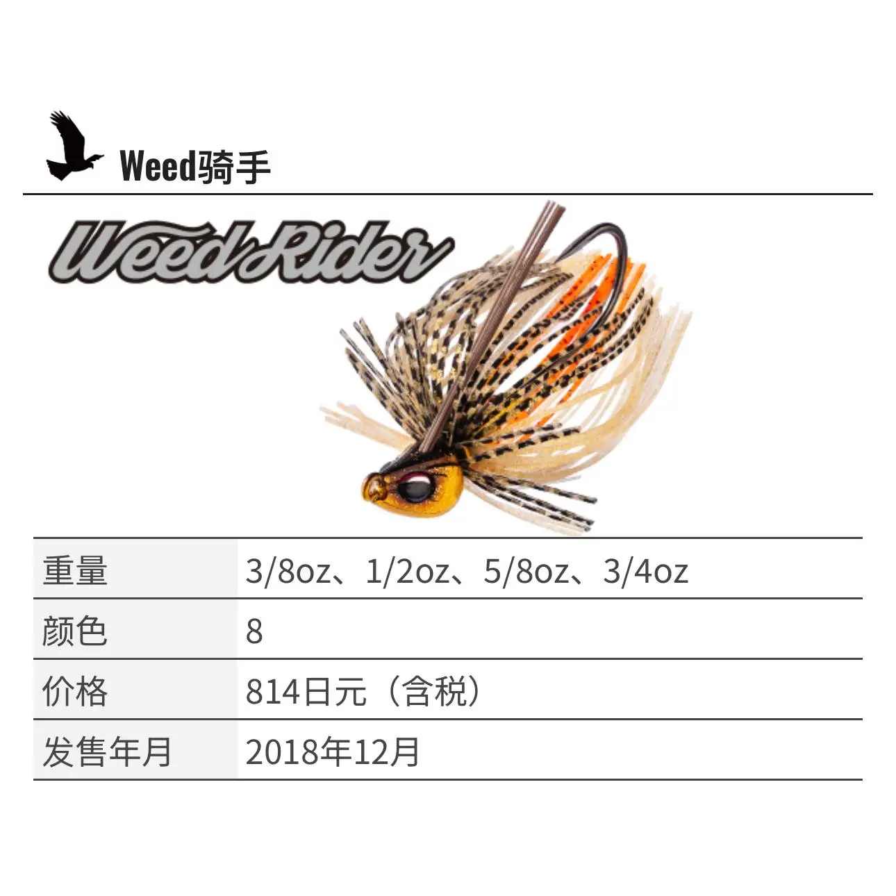 Japan Imported OSP Swimming JIG WEED RIDER Grass Retaining Glue Group Lure Bearded Man Anti-hook
Japan Imported OSP Swimming JIG WEED RIDER Grass Retaining Glue Group Lure Bearded Man Anti-hook