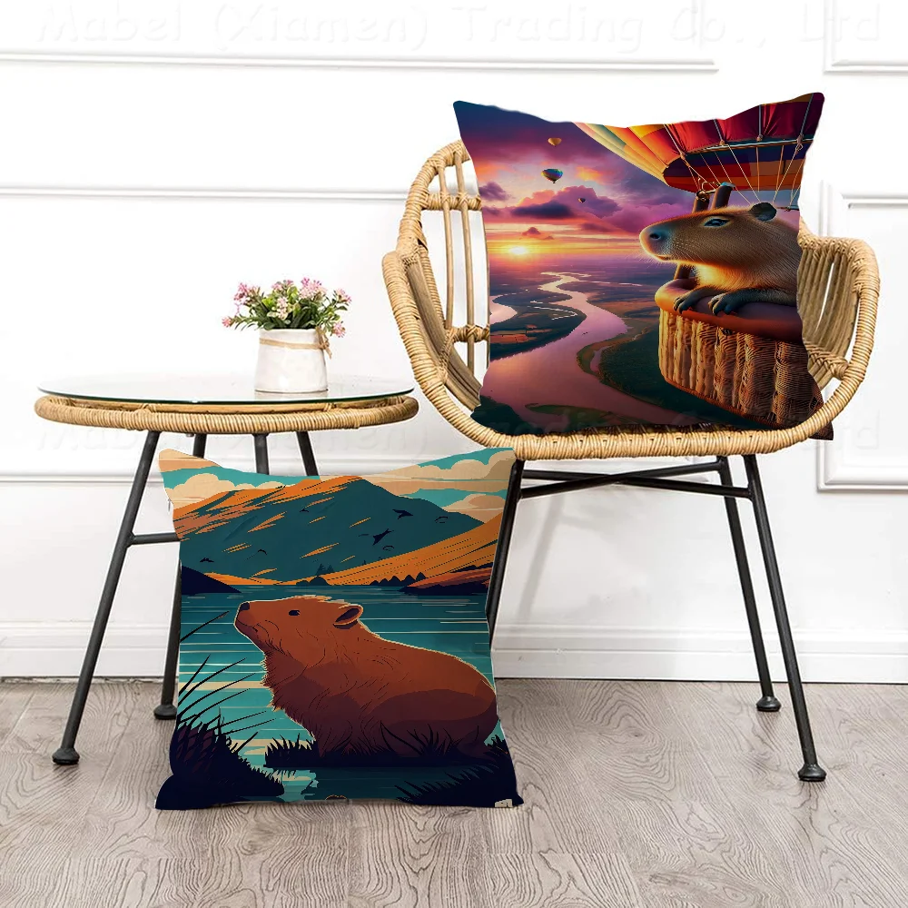 C-Capybara Pillow Covers Cartoon Sofa Decorative Home Double-sided Printing Short Plush Cute Cushion Cover
C-Capybara Pillow Covers Cartoon Sofa Decorative Home Double-sided Printing Short Plush Cute Cushion Cover