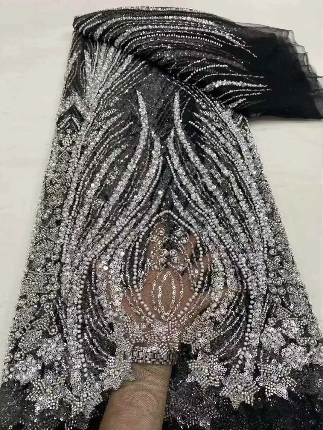 African Beaded Lace Tulle Fabric, Heavy Handmade, Swiss, Sequin Fabric, Nigerian Wedding, Prom Dress, Sew, High Quality, 2025
African Beaded Lace Tulle Fabric, Heavy Handmade, Swiss, Sequin Fabric, Nigerian Wedding, Prom Dress, Sew, High Quality, 2025