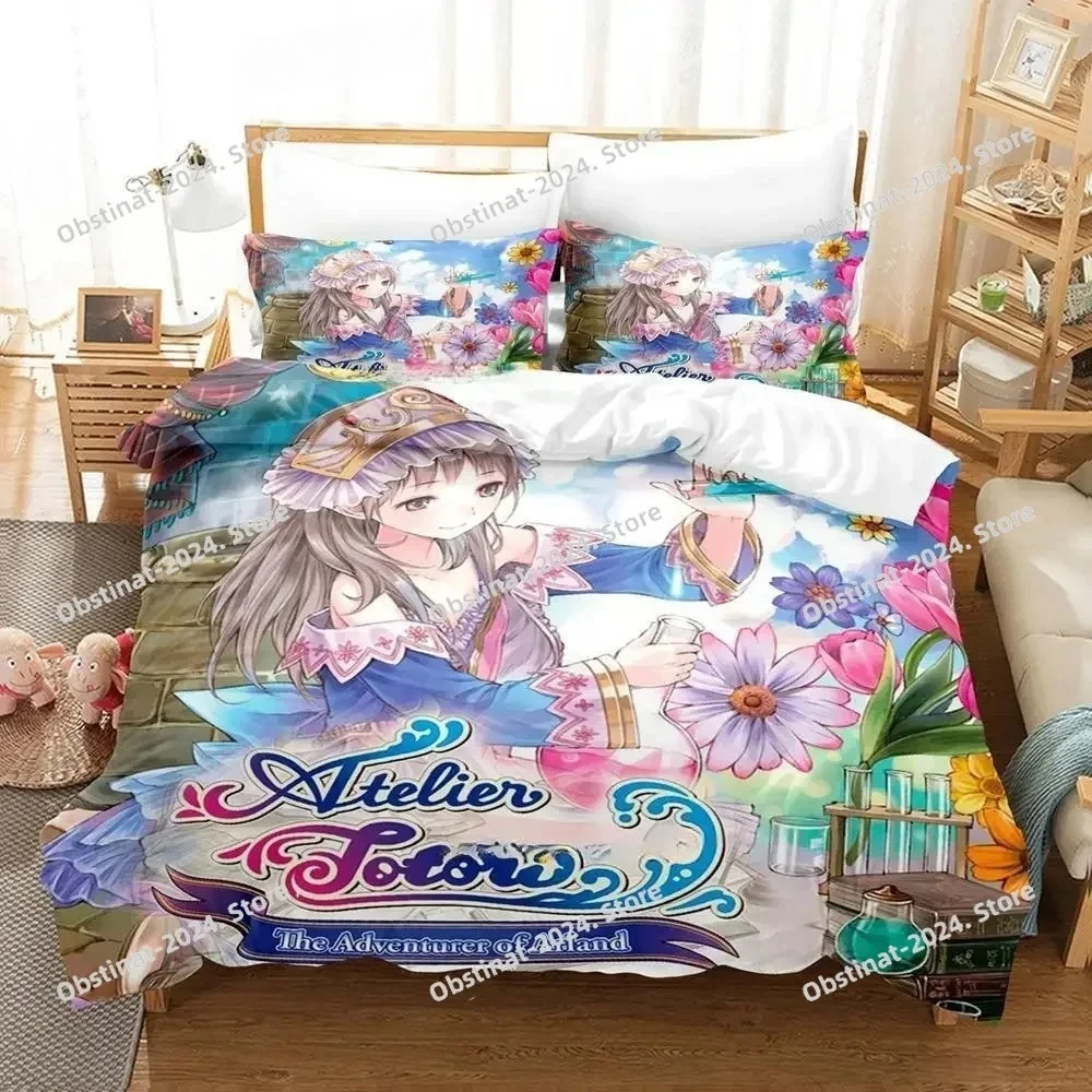 Atelier Totori The Adventurer of Arland Bedding Set Printed Duvet Cover Sheet Pillowcase Soft Quilt Cover Full Queen King Size
Atelier Totori The Adventurer of Arland Bedding Set Printed Duvet Cover Sheet Pillowcase Soft Quilt Cover Full Queen King Size
