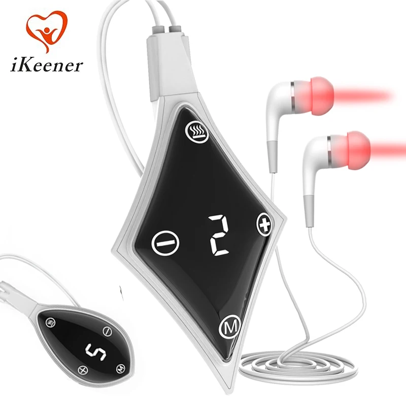 Tinnitus Ear Laser Therapy Device 650nm Red Light 5 Levels Otitis Media Deafness LLLT Irradiator Rhombic Water Droplets Earplug
Tinnitus Ear Laser Therapy Device 650nm Red Light 5 Levels Otitis Media Deafness LLLT Irradiator Rhombic Water Droplets Earplug