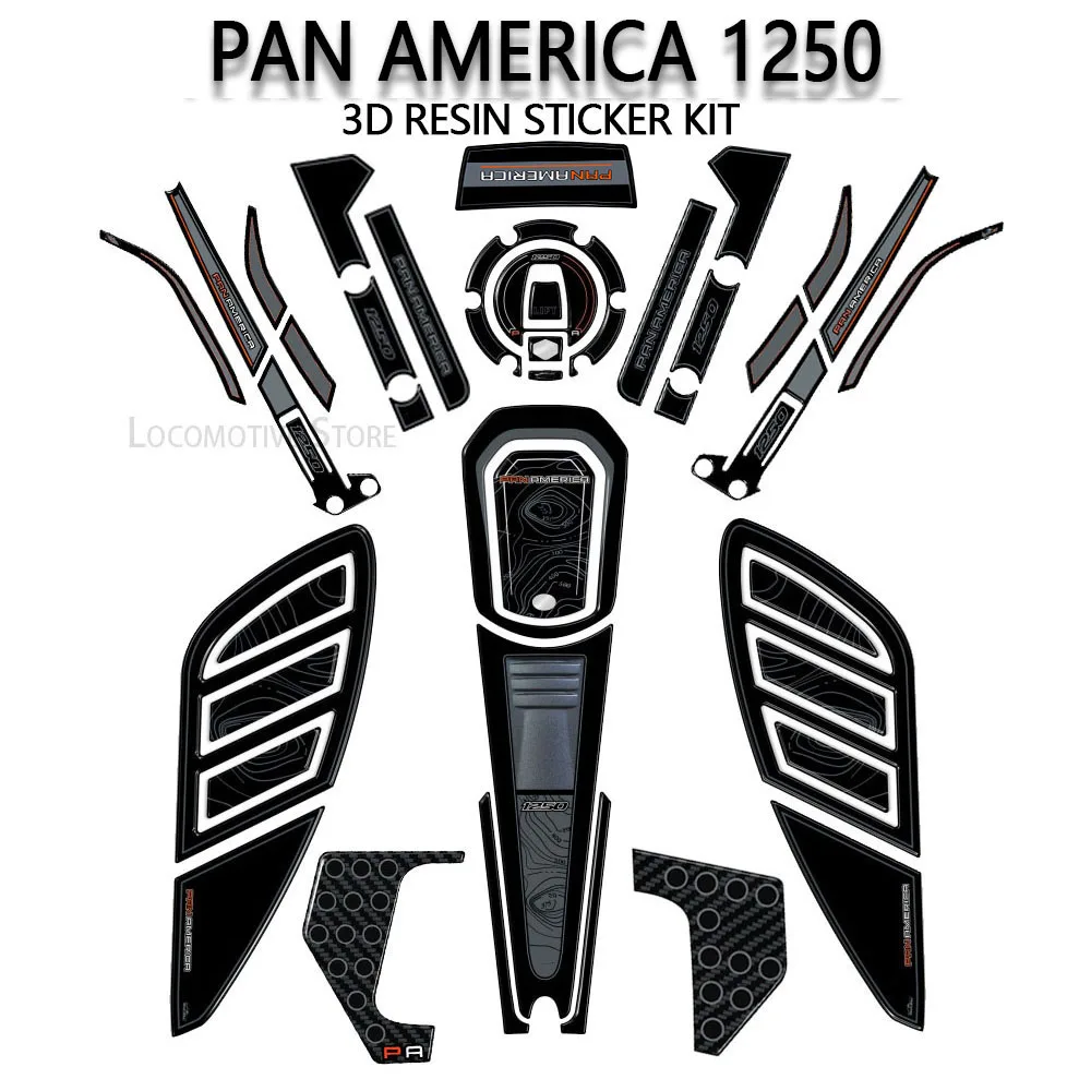 Pan America 1250 Accessories 3D Gel Epoxy Resin Sticker Tank Pad Protection Kit For Harley Davidson Pan America 1250 2020-2023
Pan America 1250 Accessories 3D Gel Epoxy Resin Sticker Tank Pad Protection Kit For Harley Davidson Pan America 1250 2020-2023