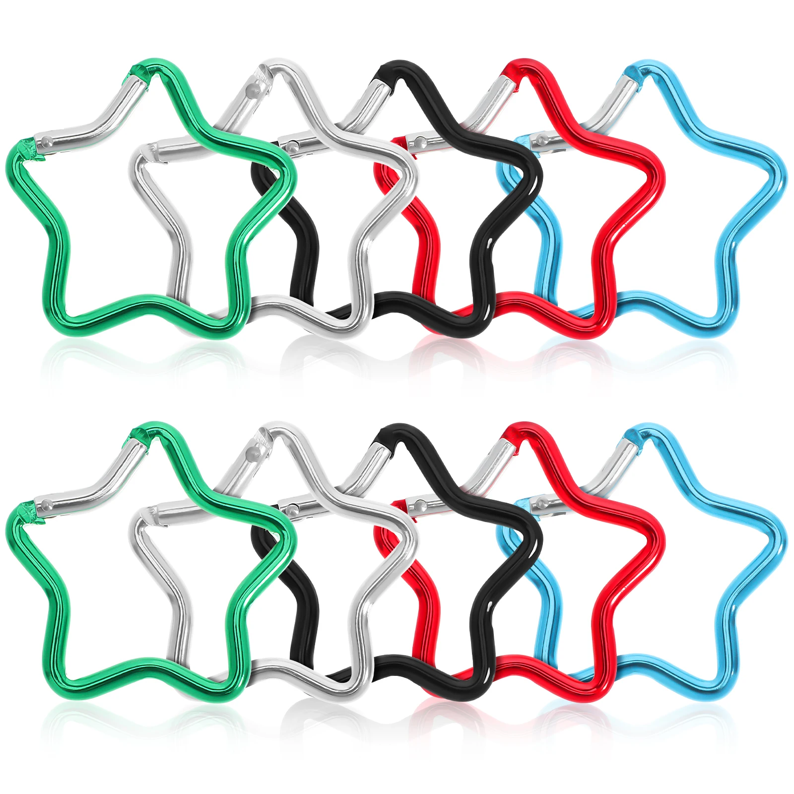 10pcs Carabiner Keys Clip Cool Heavy Duty Star Shaped Aluminum Outdoor Climbing Camping Backpack Accessories
10pcs Carabiner Keys Clip Cool Heavy Duty Star Shaped Aluminum Outdoor Climbing Camping Backpack Accessories