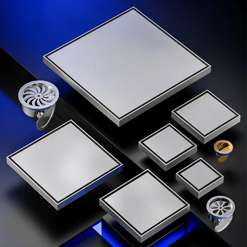 Invisible Floor Drain Anti-odor Shower Drainage 304 Stainless Steel Floor Drain Brushed Bathroom Drainage with Steel/copper Core
Invisible Floor Drain Anti-odor Shower Drainage 304 Stainless Steel Floor Drain Brushed Bathroom Drainage with Steel/copper Core