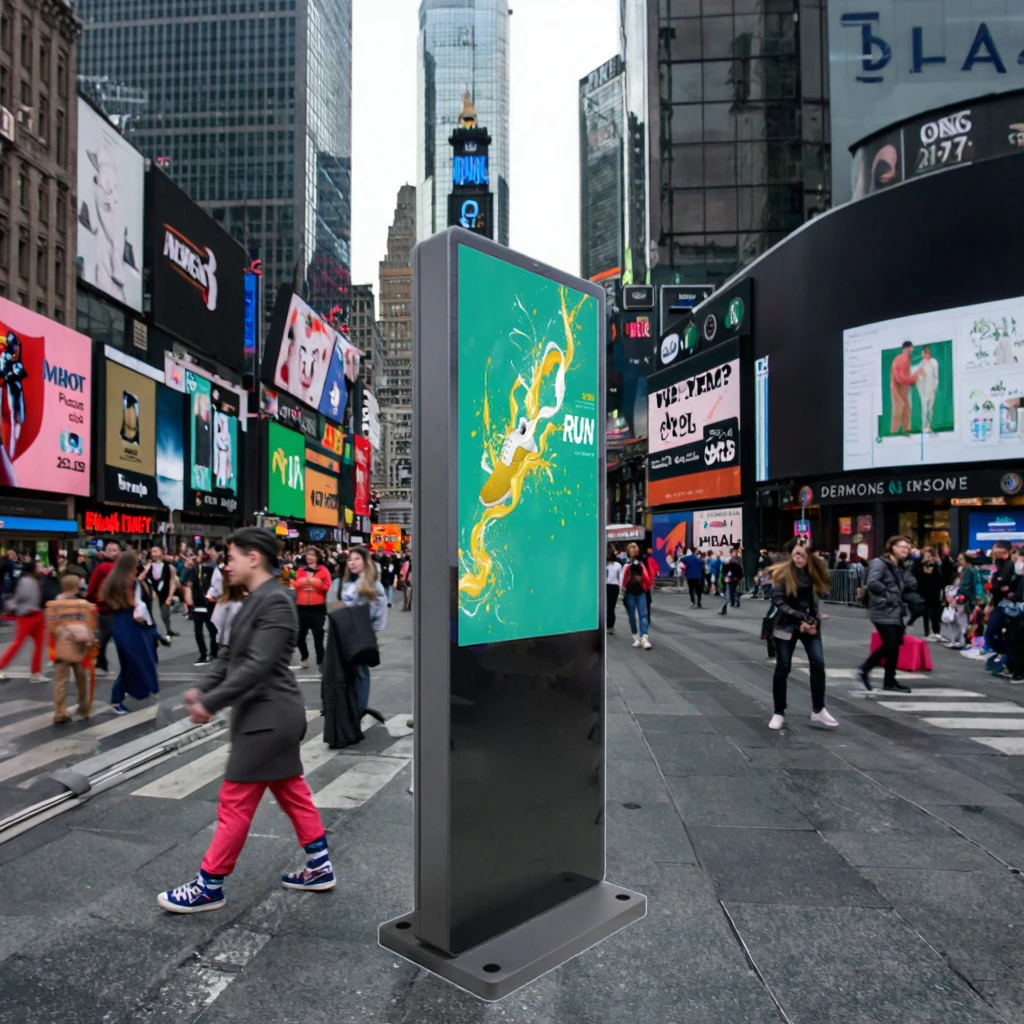 High-Brightness Outdoor Vertical Air-Cooled All-In-One LCD Display Advertising Machine Smart Touch Explosion Lightning Proof