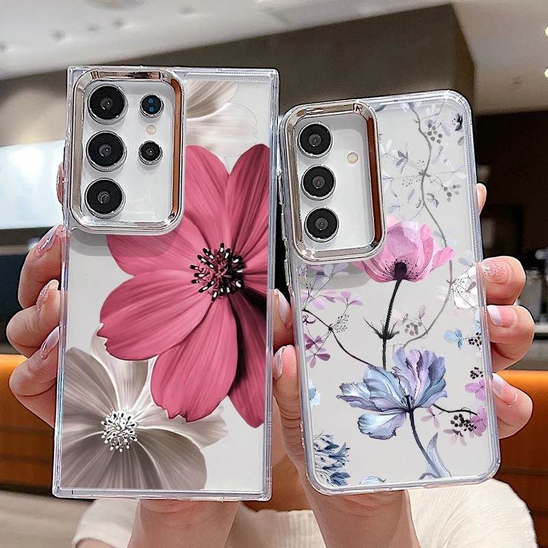 Floral Case For Samsung S26 S25 Ultra S24 FE S23 Plus S22 S21 A15 A16 A17 A35 A36 A37 A54 A55 A56 A57 5G Plating Lens Soft Cover
Floral Case For Samsung S26 S25 Ultra S24 FE S23 Plus S22 S21 A15 A16 A17 A35 A36 A37 A54 A55 A56 A57 5G Plating Lens Soft Cover