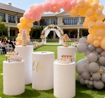 5pcs/set)Wedding decoration unique round gold flower cake display stand plinth qq266
5pcs/set)Wedding decoration unique round gold flower cake display stand plinth qq266