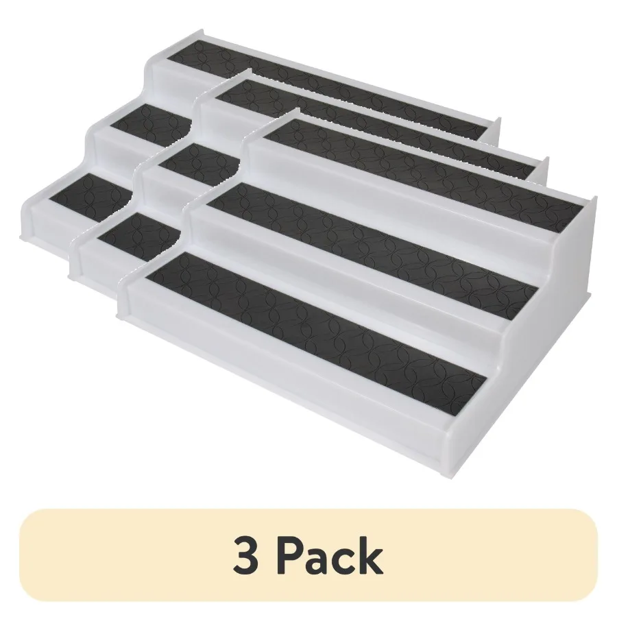3 pack 3-Tier Plastic Non-Slip Spice Rack Organizer Kitchen Cabinet Pantry and Countertop Spice Storage Shelf for Seasonings
3 pack 3-Tier Plastic Non-Slip Spice Rack Organizer Kitchen Cabinet Pantry and Countertop Spice Storage Shelf for Seasonings