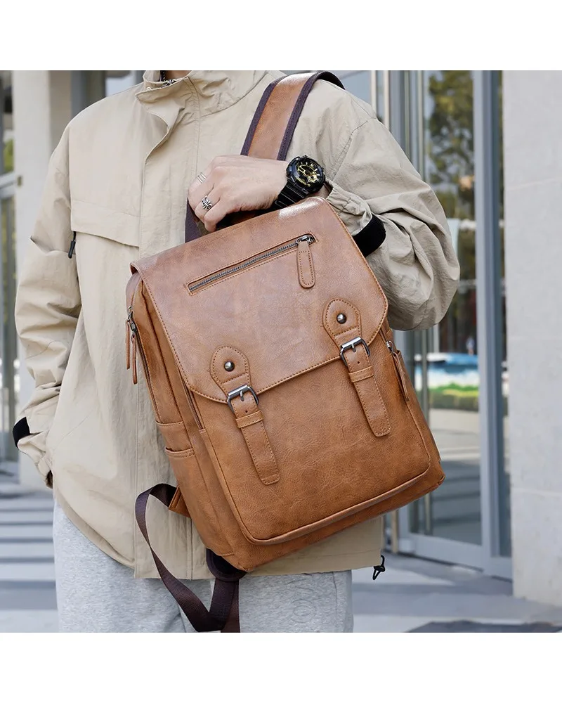 Korean version of fashionable large-capacity backpack men's simple leisure travel backpack business men's computer backpack
Korean version of fashionable large-capacity backpack men's simple leisure travel backpack business men's computer backpack