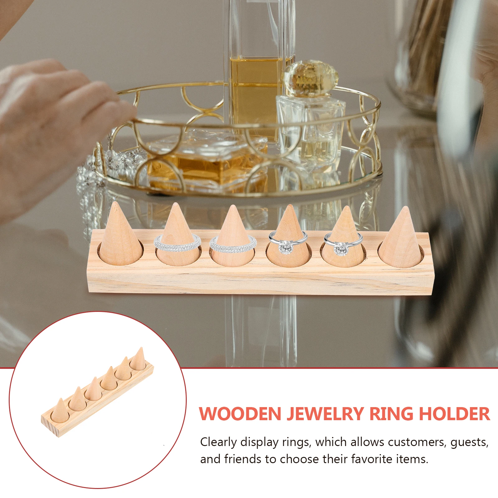 Wooden Jewelry Holder Cone St for Necklace Storage Display Home Supplies ganizing Desktop Ring Cone St Wood Ring Jewelry
Wooden Jewelry Holder Cone St for Necklace Storage Display Home Supplies ganizing Desktop Ring Cone St Wood Ring Jewelry
