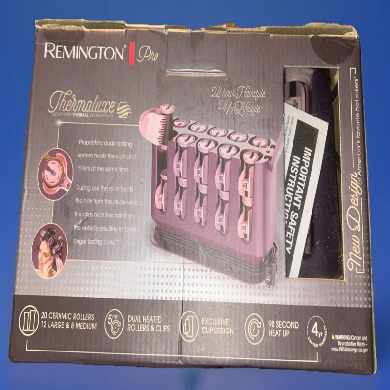 Remington H9100 T-Studio Thermaluxe Ceramic Hair Setter Hot Rollers 20 Piece Set
Remington H9100 T-Studio Thermaluxe Ceramic Hair Setter Hot Rollers 20 Piece Set