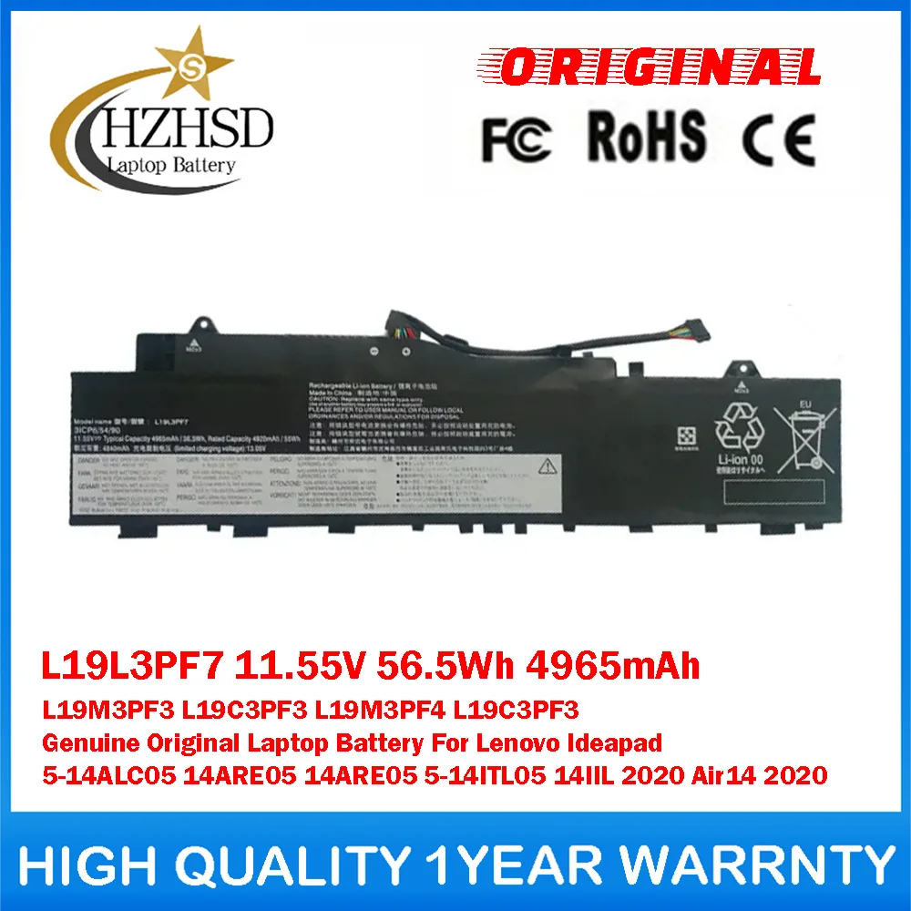 L19L3PF7 11.55V 56.5Wh 4965mAh L19M3PF3 L19C3PF3 L19M3PF4 L19C3PF3 Genuine Original Laptop Battery For Lenovo Ideapad 5-14ALC05
L19L3PF7 11.55V 56.5Wh 4965mAh L19M3PF3 L19C3PF3 L19M3PF4 L19C3PF3 Genuine Original Laptop Battery For Lenovo Ideapad 5-14ALC05