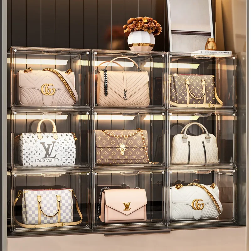 Bag Storage Box, Fashionable Women's Bag Storage Rack, Luxury Storage Cabinet, Transparent Display Rack
Bag Storage Box, Fashionable Women's Bag Storage Rack, Luxury Storage Cabinet, Transparent Display Rack