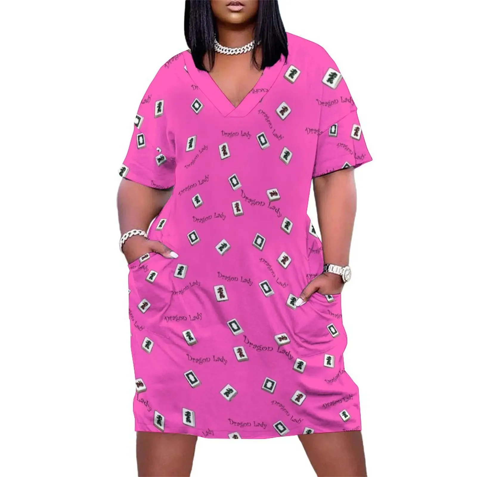 Dragon Lady Mah Jongg - version five Loose Pocket Dress Female dress ladies dresses for special occasion Party dresses for women
Dragon Lady Mah Jongg - version five Loose Pocket Dress Female dress ladies dresses for special occasion Party dresses for women