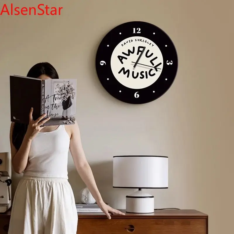 Retro Imitation Vinyl Record Decorative Painting Clocks Nostalgic Restaurant Living Room Silent Wall Clock Hanging Picture
Retro Imitation Vinyl Record Decorative Painting Clocks Nostalgic Restaurant Living Room Silent Wall Clock Hanging Picture