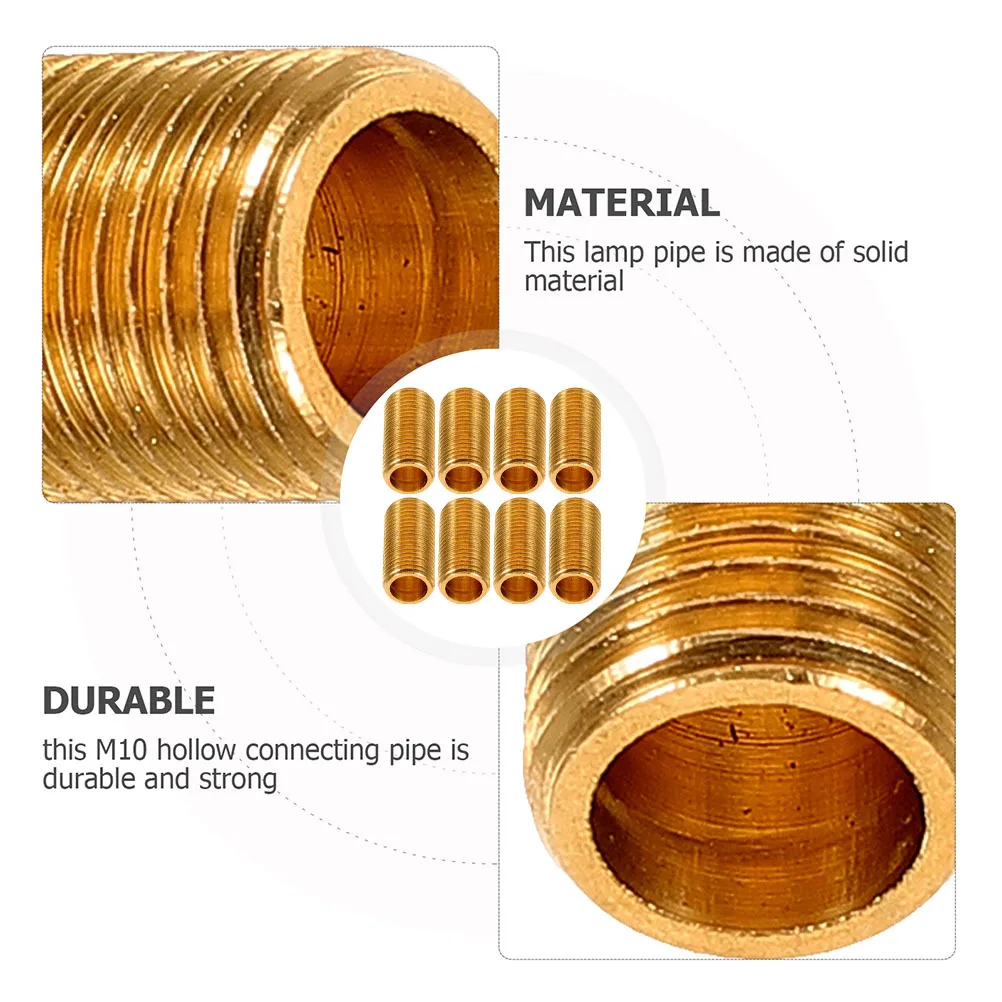 8Pcs Lamp Stem Nipple Brass Threaded Rod Adapters for Lighting Fixture Replacement Parts Industrial Commercial Use
8Pcs Lamp Stem Nipple Brass Threaded Rod Adapters for Lighting Fixture Replacement Parts Industrial Commercial Use