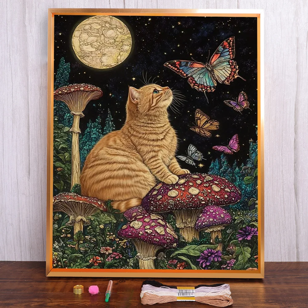 Animal Orange Cat Printed Cross Stitch Complete Kit DIY Embroidery Handmade Handiwork Craft Hobby Room Decor Gift Wholesale
Animal Orange Cat Printed Cross Stitch Complete Kit DIY Embroidery Handmade Handiwork Craft Hobby Room Decor Gift Wholesale