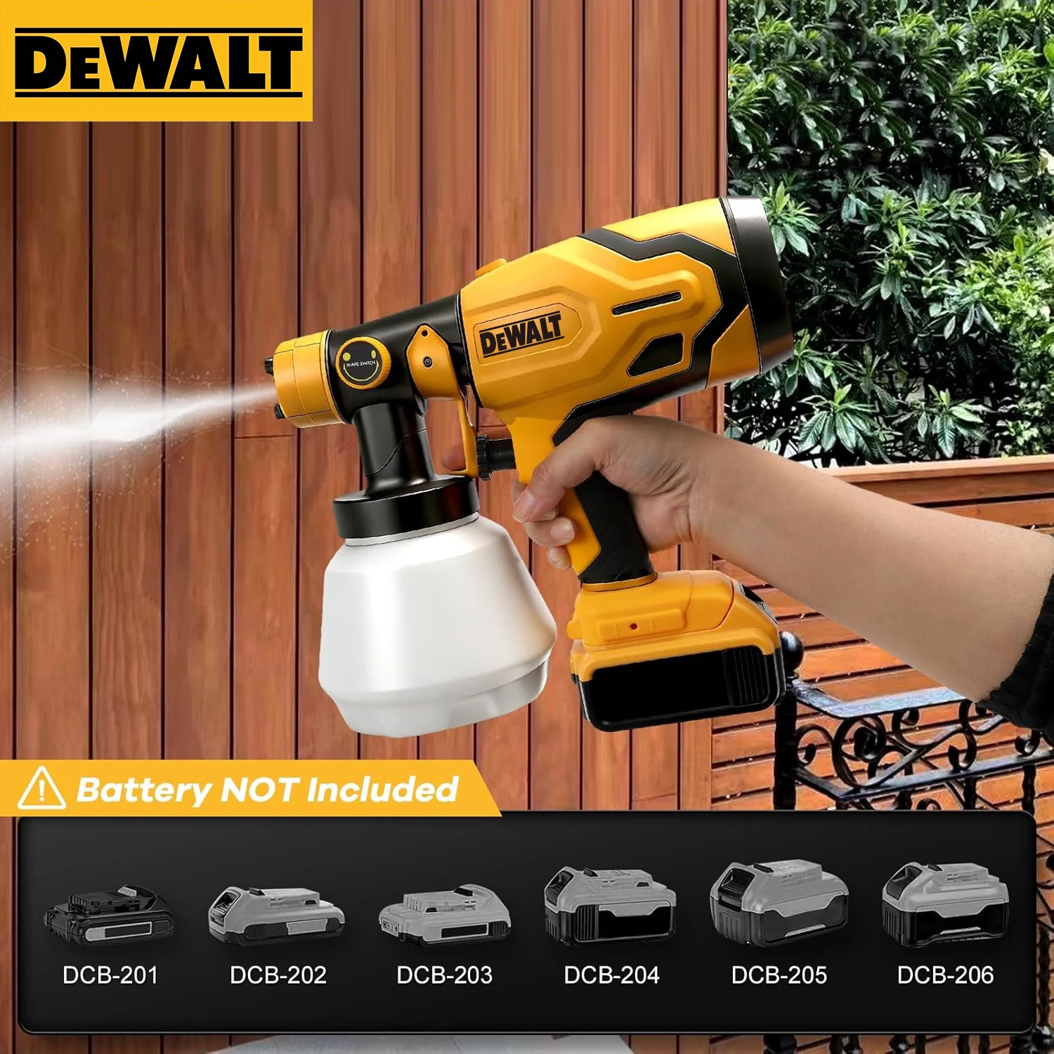 DEWALT 800ML Electric Spray Gun–Cordless,18V Battery–Professional-Grade for Even Coats on Walls,Cabinets&DIY Craft Projects!
DEWALT 800ML Electric Spray Gun–Cordless,18V Battery–Professional-Grade for Even Coats on Walls,Cabinets&DIY Craft Projects!