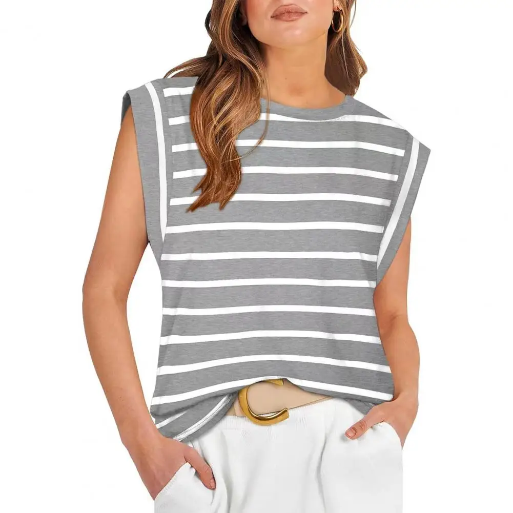 Women Summer Tank Top Striped Color Block Pullover Tops O-Neck Raglan Short Sleeves Tops Loose Fit T-shirt Streetwear
Women Summer Tank Top Striped Color Block Pullover Tops O-Neck Raglan Short Sleeves Tops Loose Fit T-shirt Streetwear