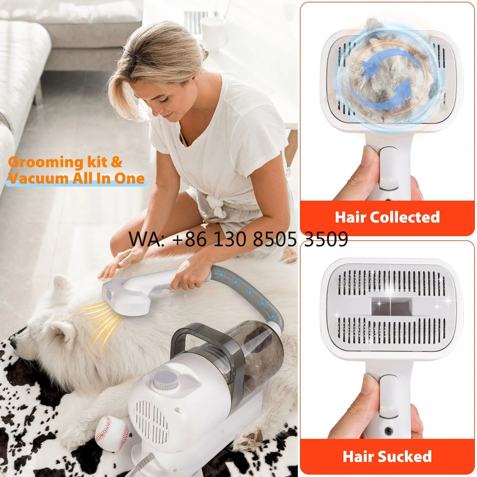 Multifunctional Electric Pet Grooming Vacuum Kit Self-Cleaning Brush Hair Suction Clipper for Cats Dogs Charge Plastic Product
Multifunctional Electric Pet Grooming Vacuum Kit Self-Cleaning Brush Hair Suction Clipper for Cats Dogs Charge Plastic Product
