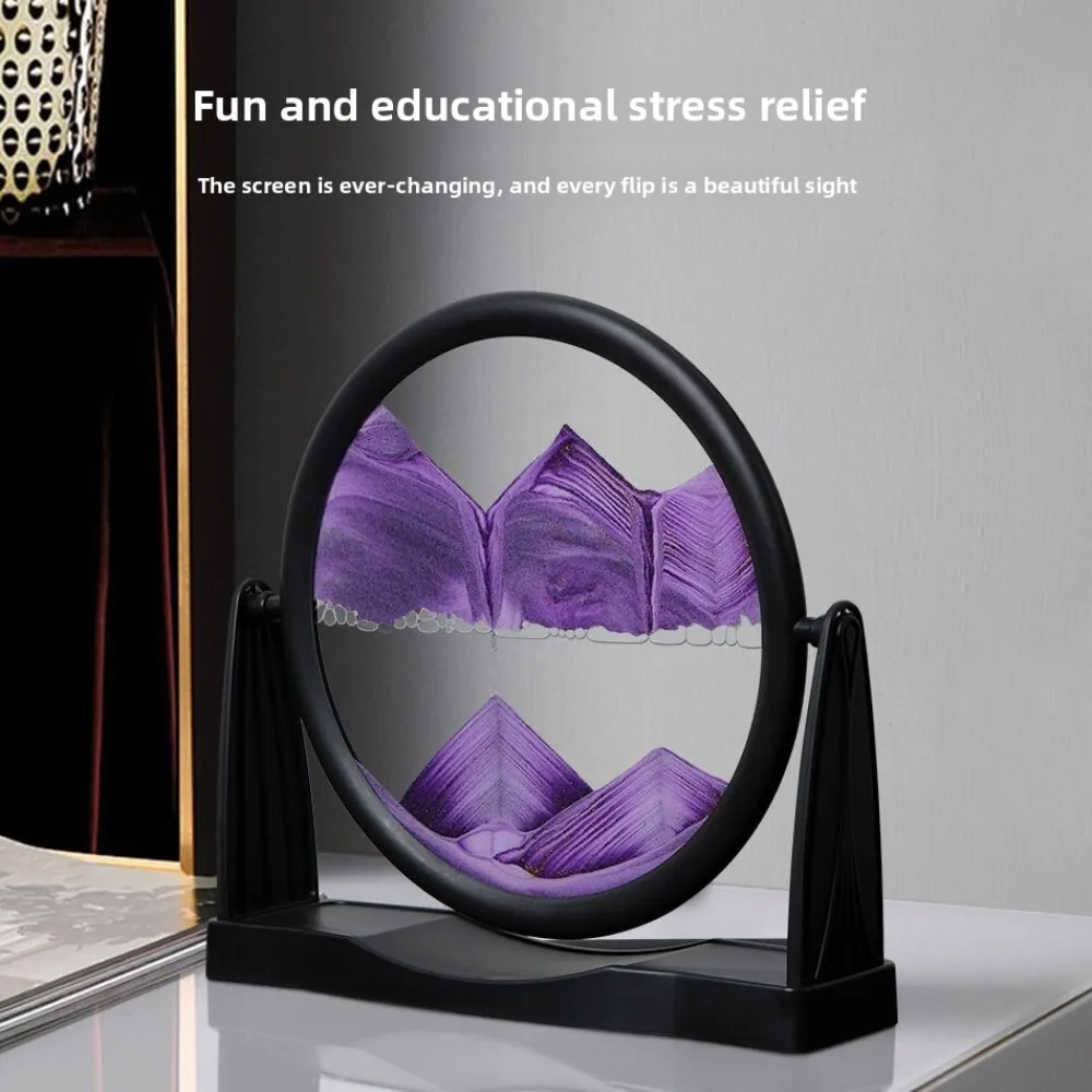 3D Flowing Sand Art Rotating Liquid Motion Sculpture Hourglass Decor for Home Office Desk Living Room Stress Relief Gift
3D Flowing Sand Art Rotating Liquid Motion Sculpture Hourglass Decor for Home Office Desk Living Room Stress Relief Gift