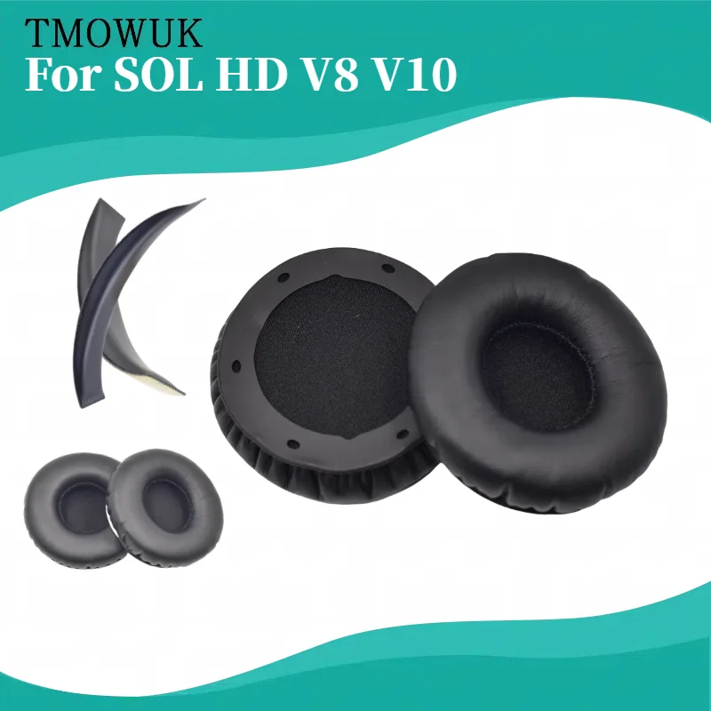 TOMWUK Soft Foam Protein Leather Headphone Earpads Ear Pads Compatible For SOL HD V8 V10 Headset Earmuff Earphone Sleeve
TOMWUK Soft Foam Protein Leather Headphone Earpads Ear Pads Compatible For SOL HD V8 V10 Headset Earmuff Earphone Sleeve