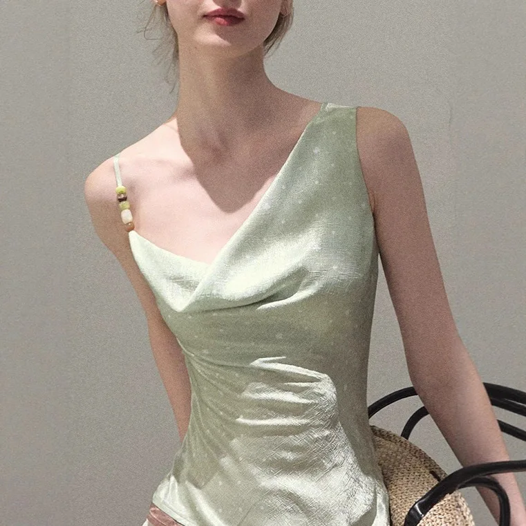 2026 Asymmetrical Slanted Shoulder Adjustable Shoulder Strap Polka Dot Printed Waist Sling Vest
2026 Asymmetrical Slanted Shoulder Adjustable Shoulder Strap Polka Dot Printed Waist Sling Vest