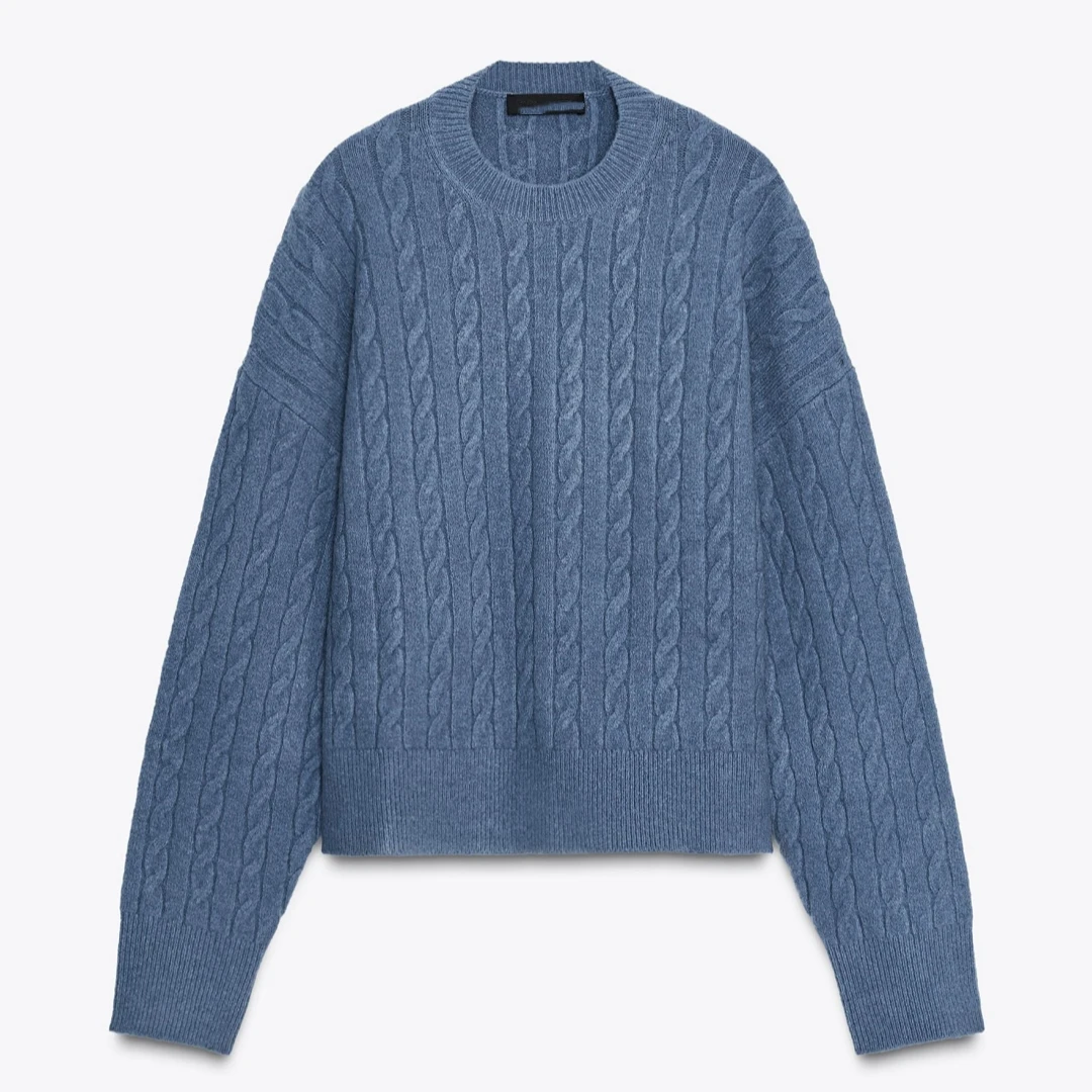 Casual Fashion Loose round Neck Knitted Sweater Twist Flower Design Women's Autumn Winter New Arrival Ladies Premium Knitwear
Casual Fashion Loose round Neck Knitted Sweater Twist Flower Design Women's Autumn Winter New Arrival Ladies Premium Knitwear