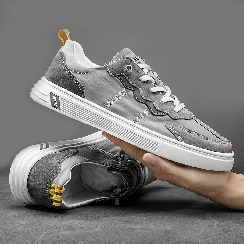 Мужская обувь, модные повседневные туфли для доски, всесезонные Новые легкие дышащие туфли на плоской подошве из искусственного ледяного шелка
Мужская обувь, модные повседневные туфли для доски, всесезонные Новые легкие дышащие туфли на плоской подошве из искусственного ледяного шелка