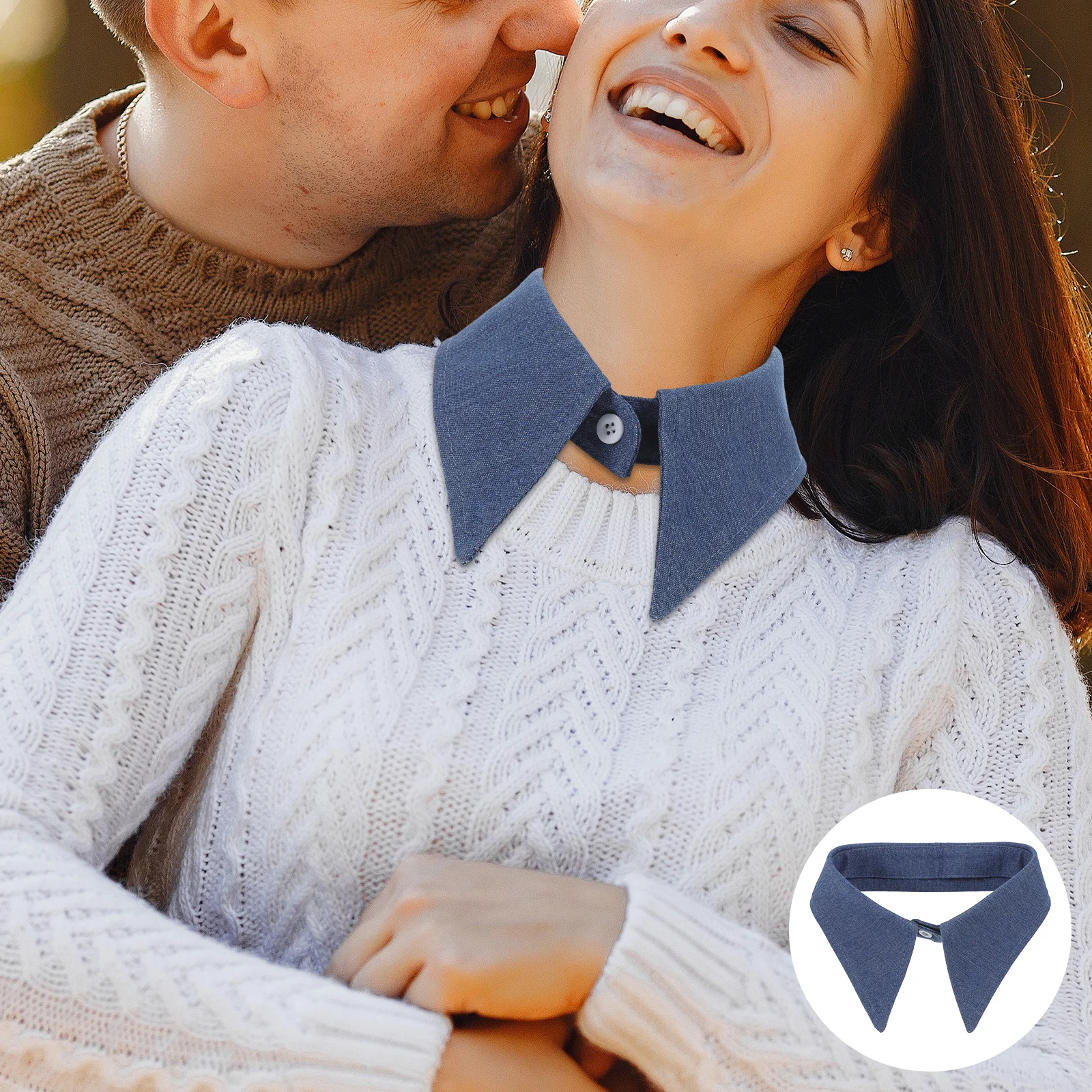 Chic Detachable Collar Women Denim Fabric False Collar Dickey Accessory Stylish Design Quick Outfit Enhancement
Chic Detachable Collar Women Denim Fabric False Collar Dickey Accessory Stylish Design Quick Outfit Enhancement