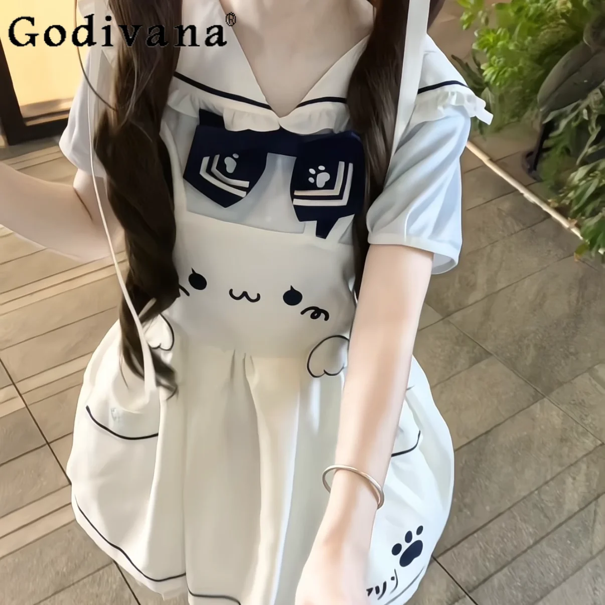 Original Kawaii Strap Dress Tops Two-Piece Set Summer New Japanese Girls Sweet Cute Cartoon Print Dress Set Daughter Clothes
Original Kawaii Strap Dress Tops Two-Piece Set Summer New Japanese Girls Sweet Cute Cartoon Print Dress Set Daughter Clothes