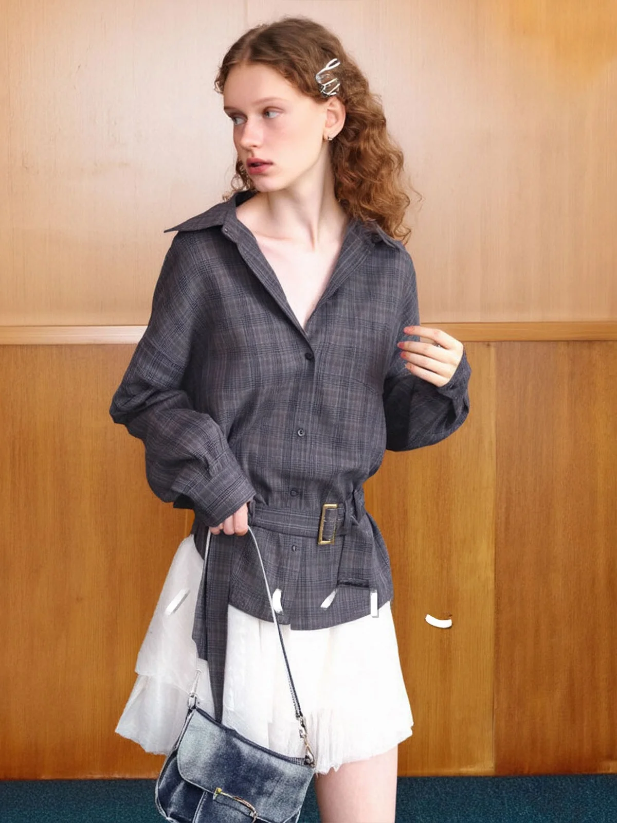 Casual Sle Textured Waist-Cinching Women's irt Spring 2026 Versatile Slimming Top Coat All Match Long Sve Flip Collar
Casual Sle Textured Waist-Cinching Women's irt Spring 2026 Versatile Slimming Top Coat All Match Long Sve Flip Collar