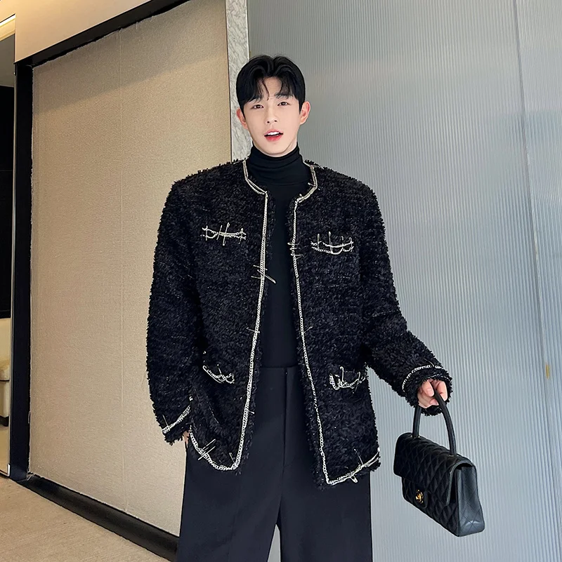 Мужская утепленная куртка с декоративной цепью, премиум-класса, для повседневного уличного стиля, осенне-зимняя верхняя одежда
Мужская утепленная куртка с декоративной цепью, премиум-класса, для повседневного уличного стиля, осенне-зимняя верхняя одежда
