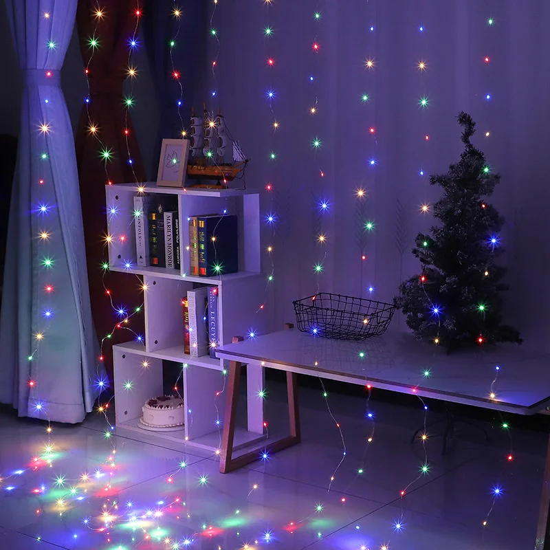 6m/4m/3m USB Curtain Lights 8 Lighting Modes LED String Lights Home Garden Holiday Christmas Wedding Decoration Pavilion Lights
6m/4m/3m USB Curtain Lights 8 Lighting Modes LED String Lights Home Garden Holiday Christmas Wedding Decoration Pavilion Lights