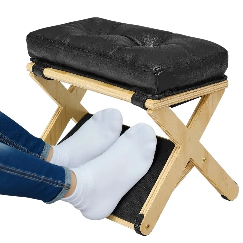 New Wooden Under Desk Footrest Ergonomic Rubber Pad Office Foot Pedal Non-Slip Durable Foot Stool Work Foot Support
New Wooden Under Desk Footrest Ergonomic Rubber Pad Office Foot Pedal Non-Slip Durable Foot Stool Work Foot Support
