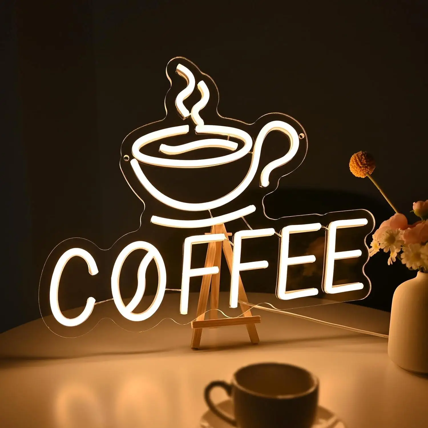 Coffee Cup Neon Sign USB Powered LED Light for Coffee Shop Kitchen Home Cafe Bar Wall Decor Commercial Business Sign Wall Lights
Coffee Cup Neon Sign USB Powered LED Light for Coffee Shop Kitchen Home Cafe Bar Wall Decor Commercial Business Sign Wall Lights