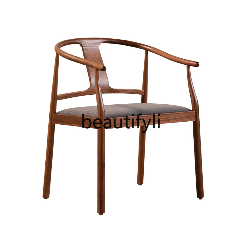 Solid wood chair New Chinese Zen North American black walnut armchair Casual home
Solid wood chair New Chinese Zen North American black walnut armchair Casual home